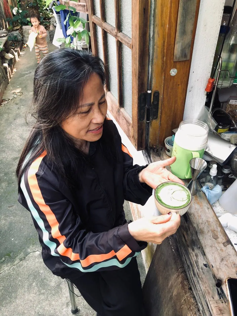 Matcha latte — nụ cười nhẹ